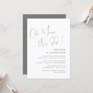 Oh oui, nous l'avons fait, Invitation de mariage e