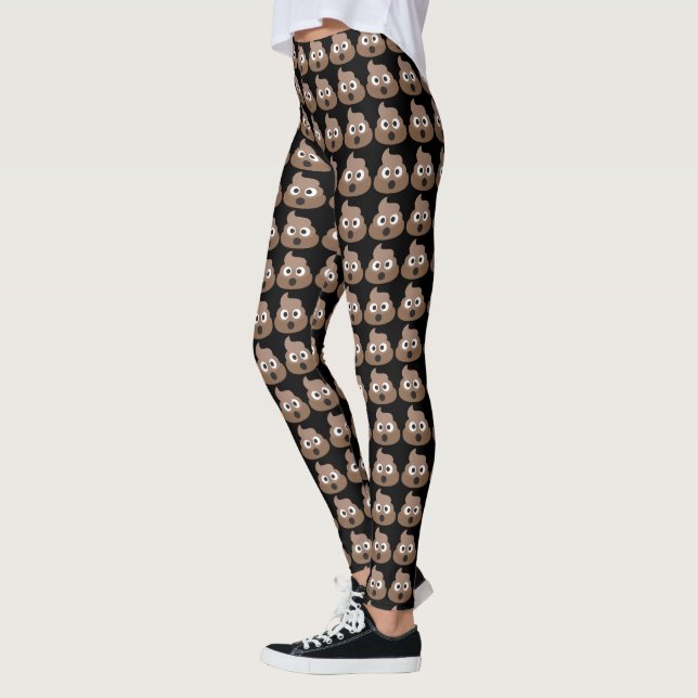 Oh Poo Emoji Leggings (Left)