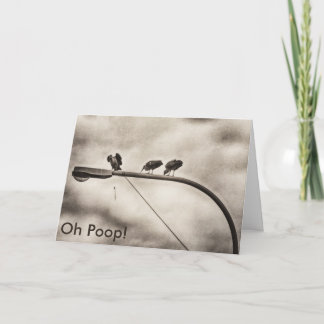 Oh Poop... belated birthday card