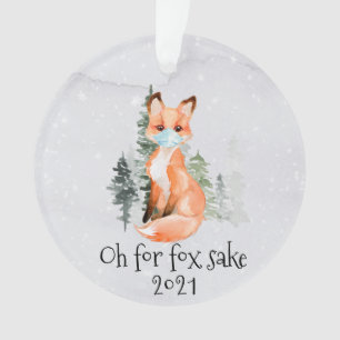 OH pour Fox Sake 2021 Masque visage Noël