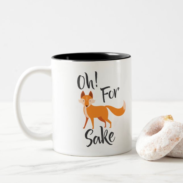 oh pour la tasse de café de saké de renard (Avec donut)