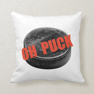 Oh Puck Throw Pillow