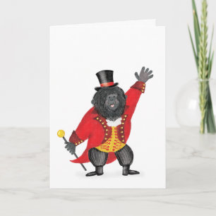 Oh quel cirque! carte de gorille meneur de piste