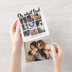 Oh Quel Noël Amusant Personnalisé Tout En Un Carte