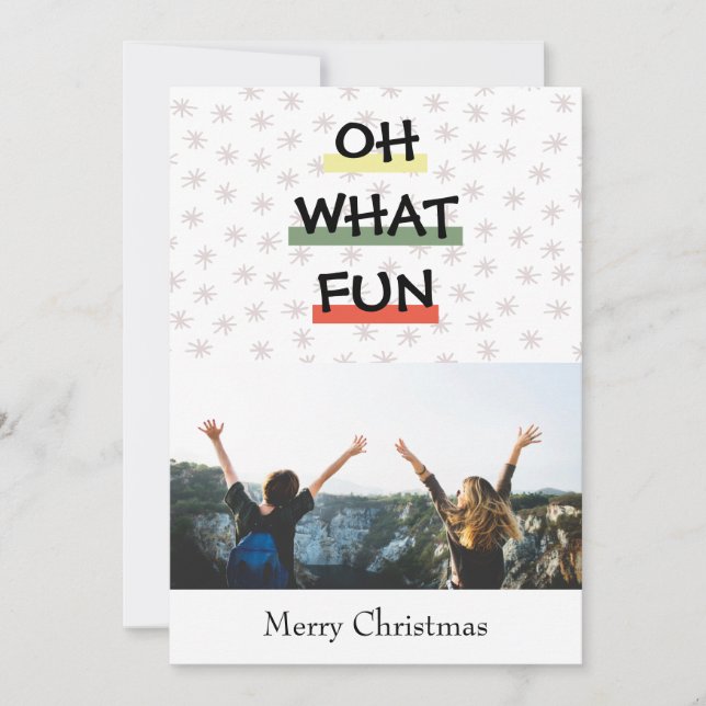 OH QUEL PLAISIR Colorful Carte photo vacances (Devant)