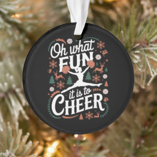 Oh Quel Plaisir De Soutenir Noël De Cheerleading L