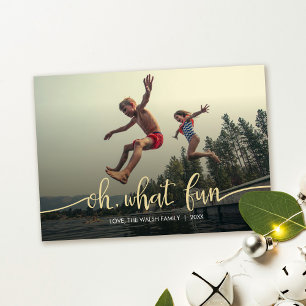 Oh, Quelle Amusement ! Carte Photo De Vacances Pla