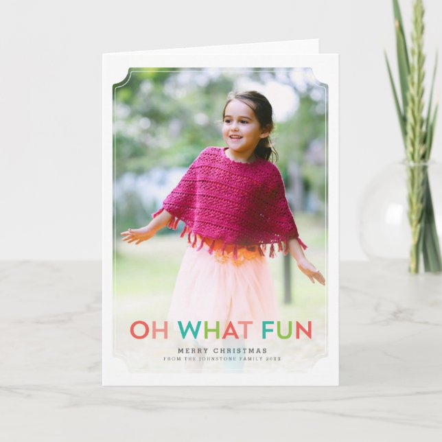 Oh Quelle Carte De Voeux Photo Fun Holiday (Devant)
