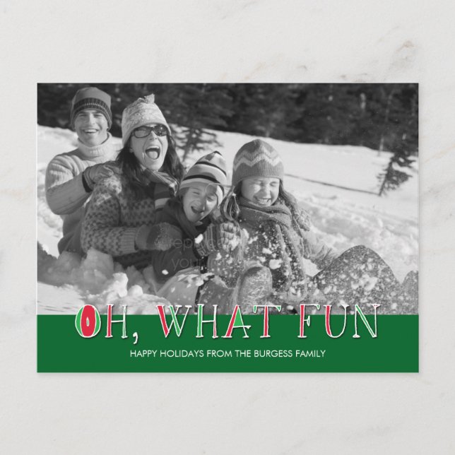 Oh Quelle Carte Postale Carte photo Fun Holiday (Devant)