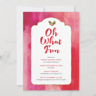 Oh Quelle Fun Holiday Party Invitation
