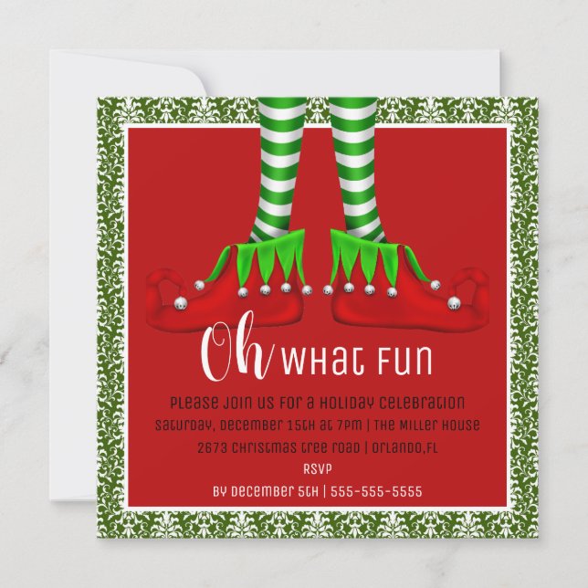 Oh, Quelle Fun Noël Invitation (Devant)