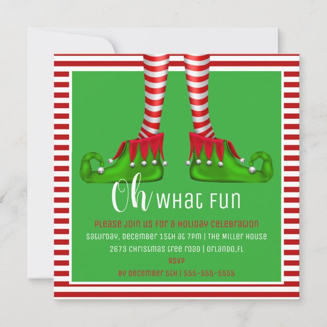Oh, Quelle Fun Noël Invitation (Devant)