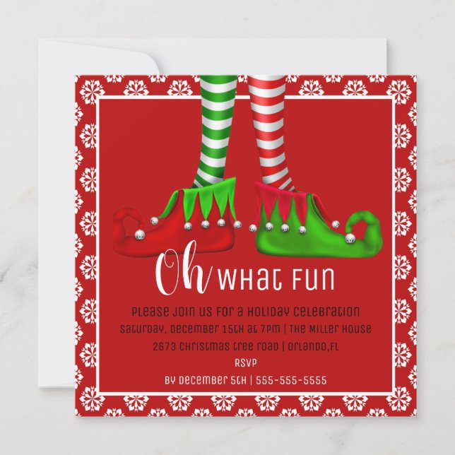 Oh, Quelle Fun Noël Invitation (Devant)