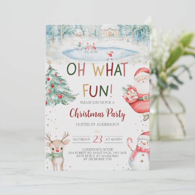 Oh Quelle Fun Noël Invitation (Debout devant)