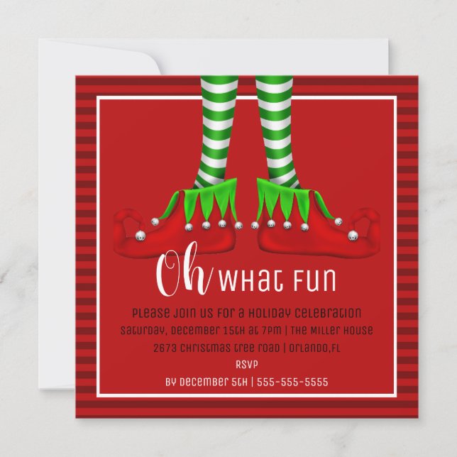 Oh, Quelle Fun Noël Invitation (Devant)