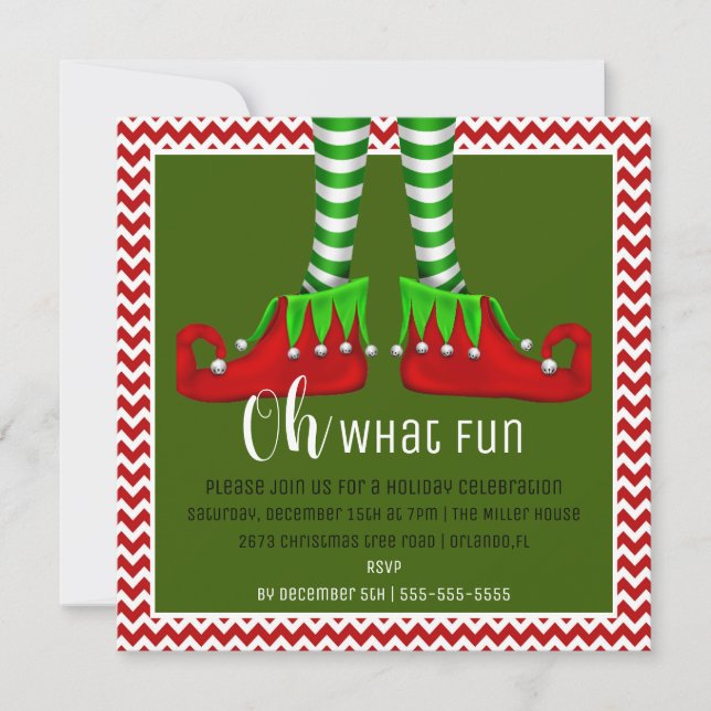 Oh, Quelle Fun Noël Invitation (Devant)