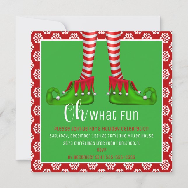 Oh, Quelle Fun Noël Invitation (Devant)