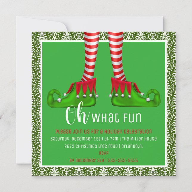 Oh, Quelle Fun Noël Invitation (Devant)