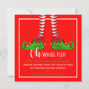 Oh, quelle invitation amusante à la fête de Noël