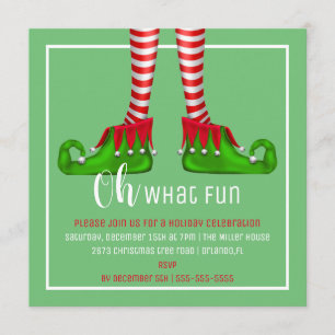 Oh, quelle invitation amusante à la fête de Noël