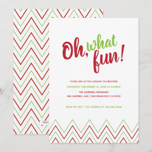 Oh, quelle invitation pour fêter Noël