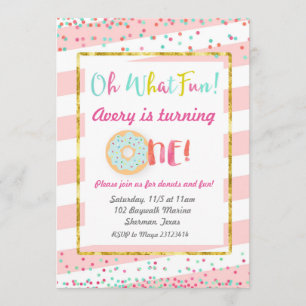 Oh quelle première invitation d'anniversaire