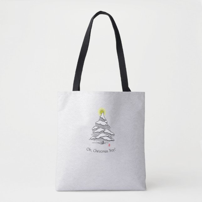 Oh! Sac fourre-tout d'arbre de Noël (Devant)