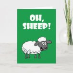 Oh, Sheep! You're 75! Funny 75th Birthday Card<br><div class="desc">Oh,  Sheep! You're 75! Funny 75th Birthday Card. A great greeting card for someone turning seventy five. This cartoon sheep is perfect for a farmer,  sheep lover or anyone with a sense of humour. A cute cartoon lamb on a green background. A funny ewe drawing.</div>