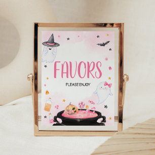 Oh Sheet Ghoul Halloween Baby Shower Favours Poster