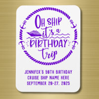 Oh Ship Birthday Trip Cruise Door