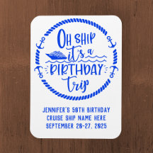 Oh Ship Birthday Trip Cruise Door