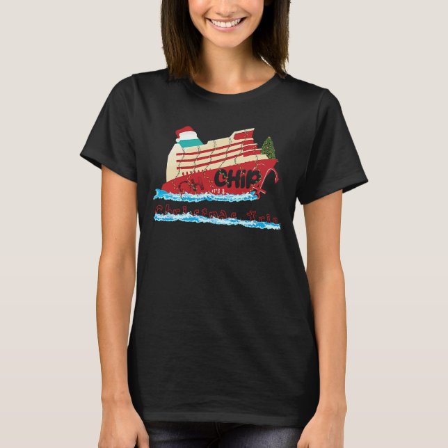 Oh Ship It's a Christmas Trip   Christmas Cruise T-Shirt (Front)