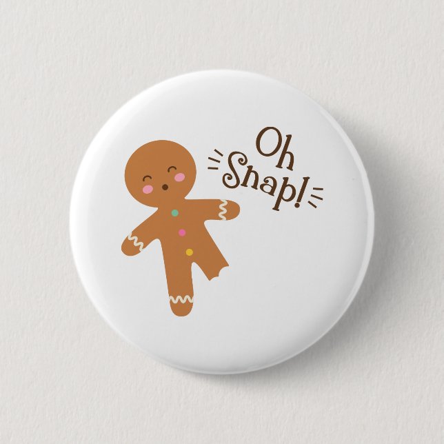 Oh Snap 2 Inch Round Button (Front)