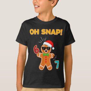 Oh Snap 67 Six Seven Meme Gingerbread Man Funny 67 T-Shirt