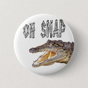 OH SNAP - Angry Gator 2 Inch Round Button