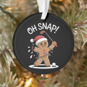 Oh Snap Bonhomme en pain d'épices golfeur Golf Noë