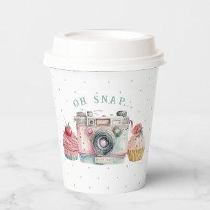 Oh Snap Camera Birthday Paper Cups