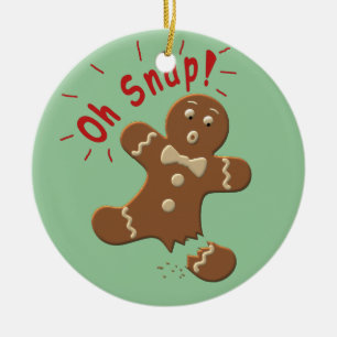 Oh Snap Ceramic Ornament