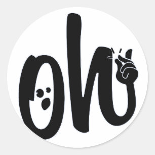 Oh Snap! Classic Round Sticker
