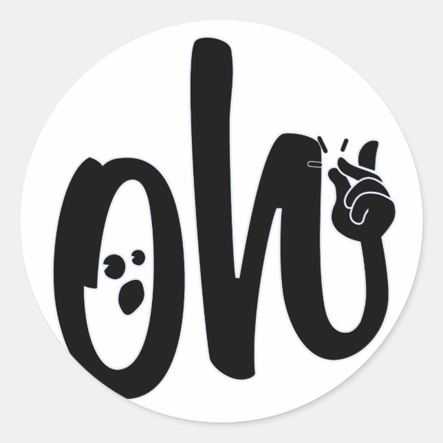 Oh Snap! Classic Round Sticker (Front)