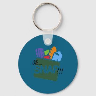 Oh Snap Ebt Benefits Food Stamps Hood Funny Keychain