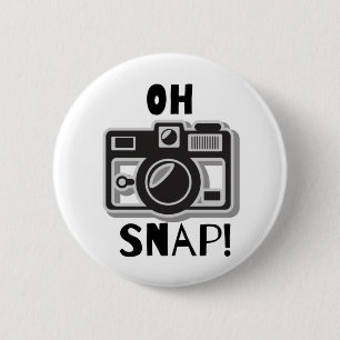 OH SNAP! funny camera design 2 Inch Round Button