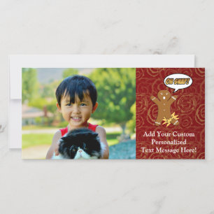 Oh Snap Funny Christmas Gingerbread Man Broken Leg Holiday Card