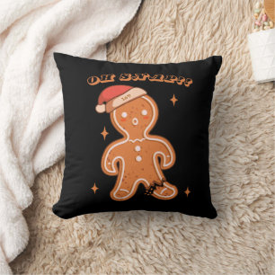 OH SNAP! funny christmas Throw Pillow