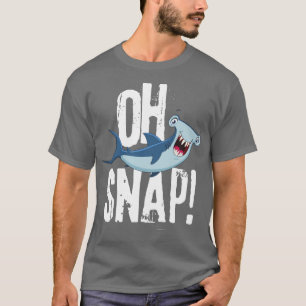 Oh Snap Funny Hammerhead Shark Lover Graphic Kids T-Shirt
