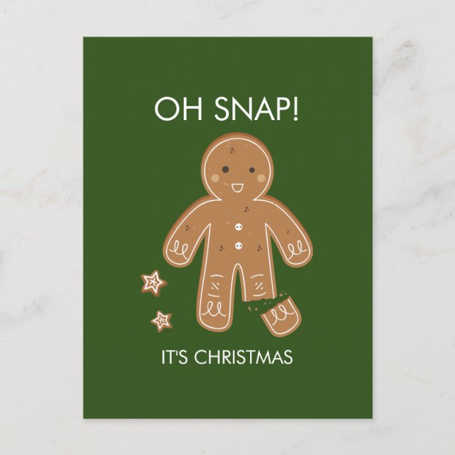 Oh Snap Gingbread Hommes Carte postale de vacances (Devant)