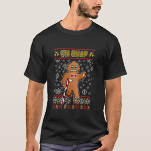 Oh Snap Gingerbread Christmas Xmas Family Pyjamas T-Shirt