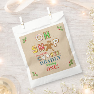 Oh Snap! Gingerbread Cookie Any Age Birthday Favour Bag