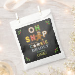 Oh Snap! Gingerbread Cookie Any Age Birthday Favour Bag<br><div class="desc">Celebrate in style with these trendy any age birthday party favour bags. This design is easy to personalize with your special event wording and your guests will be thrilled when they see these fabulous favour bags. Matching party items can be found in the collection.</div>
