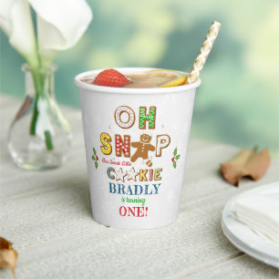 Oh Snap! Gingerbread Cookie Any Age Birthday Paper Cups